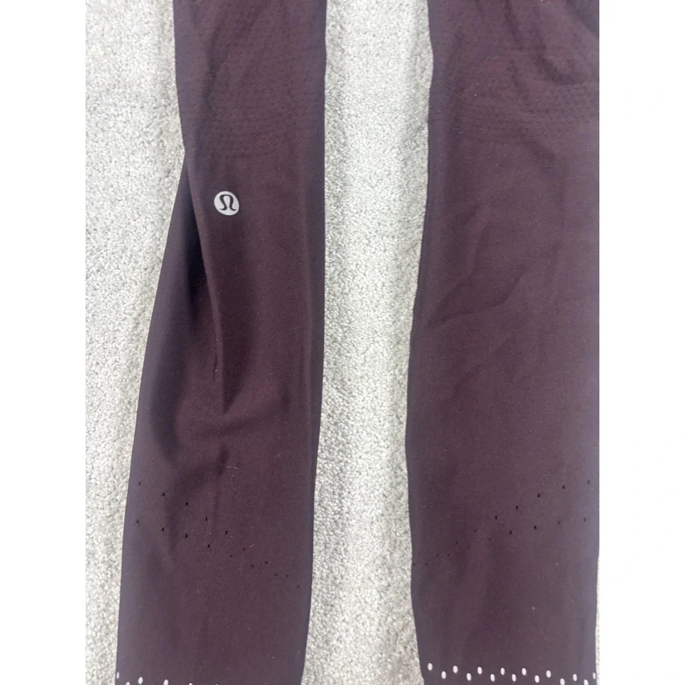 Lululemon Women's In Focus Run‎ Tight Sense Knit LW5CU9S burgundy 2